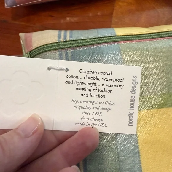 Nordic House designs NYC lined cosmetic bags-lot of 2 - Picture 4 of 8